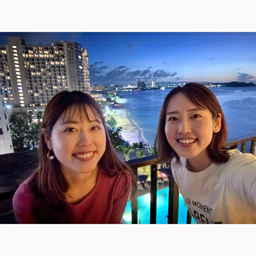 河村綾奈さんのインスタグラム写真 - (河村綾奈Instagram)「同期・夕希ちゃんとグアムへ行ってきました🏝️ 福岡空港から4時間✈️意外と近いんですね〜！！  たぶん滞在時間は36時間くらいしか無かったけど、 絵に描いたような南国で、映画で見たようなゆったり時間。 弾丸なんだけど、のんびりできて、ワクワクして、 何より無茶苦茶しゃべりました。  時折、旅の専属英語教師・中根先生からのレクチャーも！！ こういう時はこう言うんだ😳こう返すんだ😳と、 現地の方とのやり取り全てが勉強になりました。  尊敬する友人であり、黙ってても、話してても、楽しい。 仕事もプライベートもぜんぶ共有できちゃう存在は、 やっぱり貴重です🍀ありがとう！  さて、次の2人旅はどこに行こう？☺️今から相談中です。」11月16日 9時24分 - ayanakawa