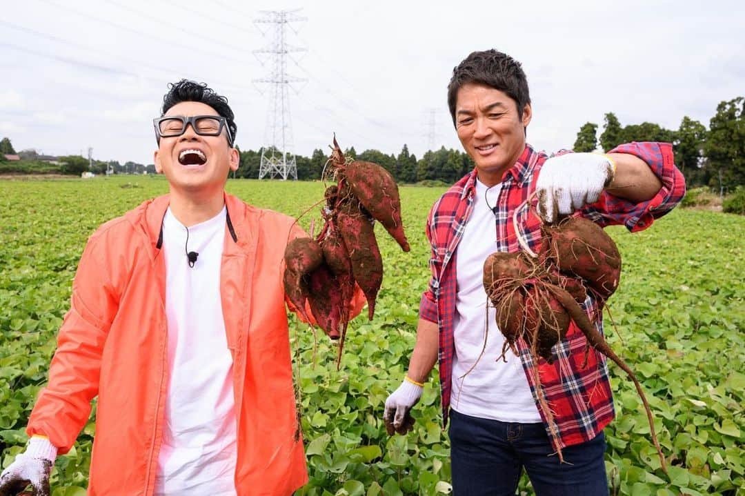 日本テレビ「満天☆青空レストラン」さんのインスタグラム写真 - (日本テレビ「満天☆青空レストラン」Instagram)「️⭐️ 今週の青空レストランは 千葉県香取市から 糖度70度超えの「金蜜芋」をご紹介します🍠🤤  ゲストは初登場の長嶋一茂さんです✨ 大輔さんと芋掘りに挑戦💪  うまく掘れたのはどっち？  放送をお楽しみに🤗  #満天青空レストラン #青空レストラン #青空 #青レス #満天 #宮川大輔 #大ちゃん #うまい　#レシピ #日テレ #日本テレビ #千葉県　#香取市 #ロケ　#さつまいも　#サツマイモ　#金蜜芋 #長嶋一茂 #サッポロ　#サッポロで乾杯」11月16日 0時55分 - aozora_official