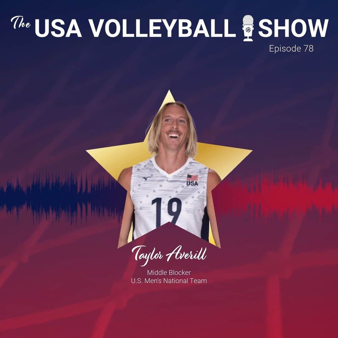 USA Volleyballのインスタグラム：「The podcast just got a little bit taller this week! U.S. Men's National Team middle blocker @taverill13 shares his volleyball journey, the importance of mental health, excitement for the U.S. Men qualifying for the Paris 2024 Olympic Games, having fun with his podcast, @tallestpodcastonearth, and so much more!  Listen now wherever you get podcasts, you won't. #USAVShowPod」