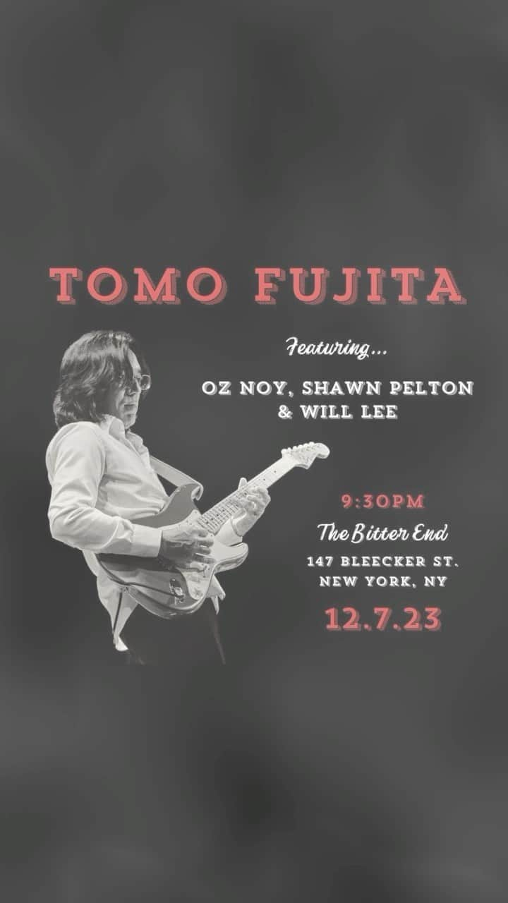 ウィル・リーのインスタグラム：「Get ready for round two of an amazing live show featuring Tomo Fujita with @oznoyguitar, Shawn Pelton, and me! 🙌🏻  After the remarkable success of our last performance, it was a no-brainer to bring these friends back together for another night of music. 🎶😎 Expect a night filled with incredible music and the opportunity to grab exclusive Tomo merch! 👕🧢  Secure your tickets now and join us at @thebitterendnyc for another epic show. You won’t want to miss it! 🎟 at the 🔗⬆️  #thisboyslife #tomofujita #thebitterend」