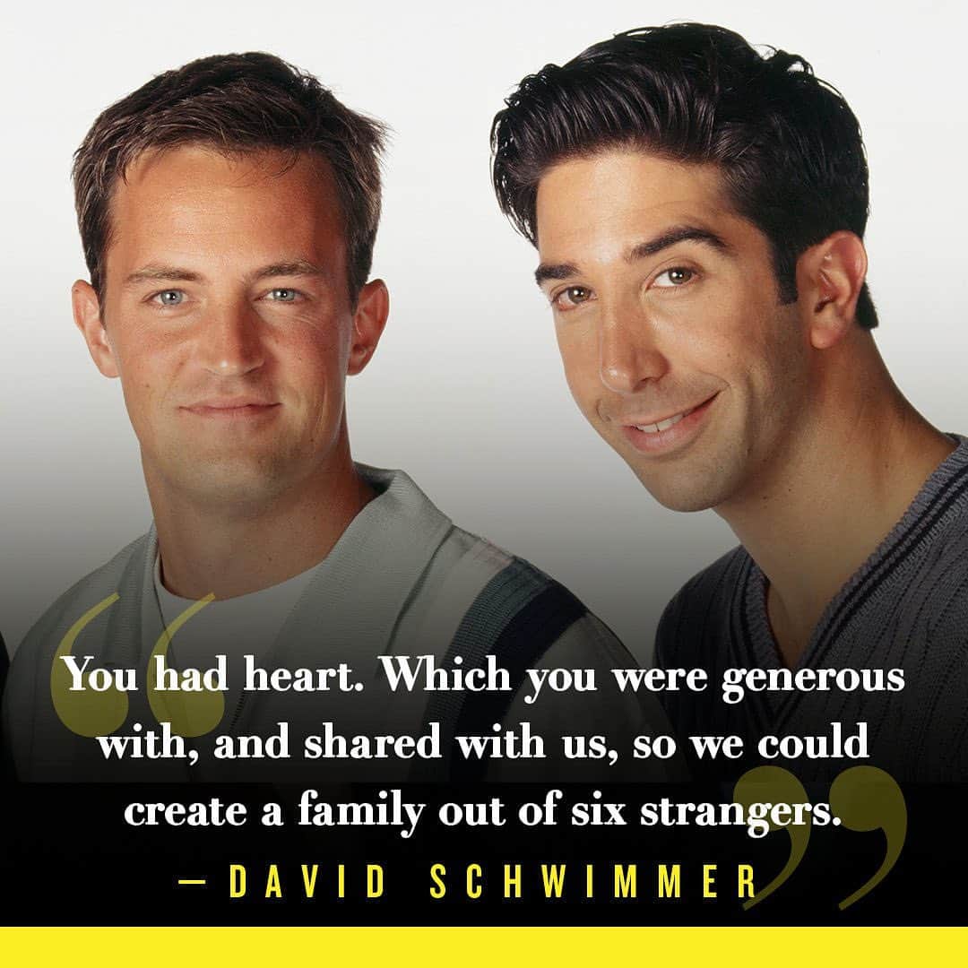 People Magazineのインスタグラム：「Family. ❤️ For everything David Schwimmer said in his tribute to Matthew Perry, tap the link in bio. | 📷: Jon Ragel/NBCU Photo Bank/NBCUniversal via Getty」