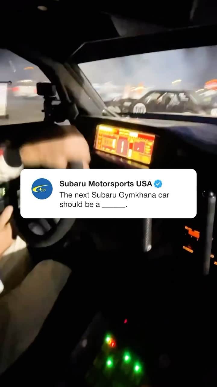 Subaru Rally Team USAのインスタグラム：「🤔   #gymkhana #hoonigan #subaru #huckster #motorsports」