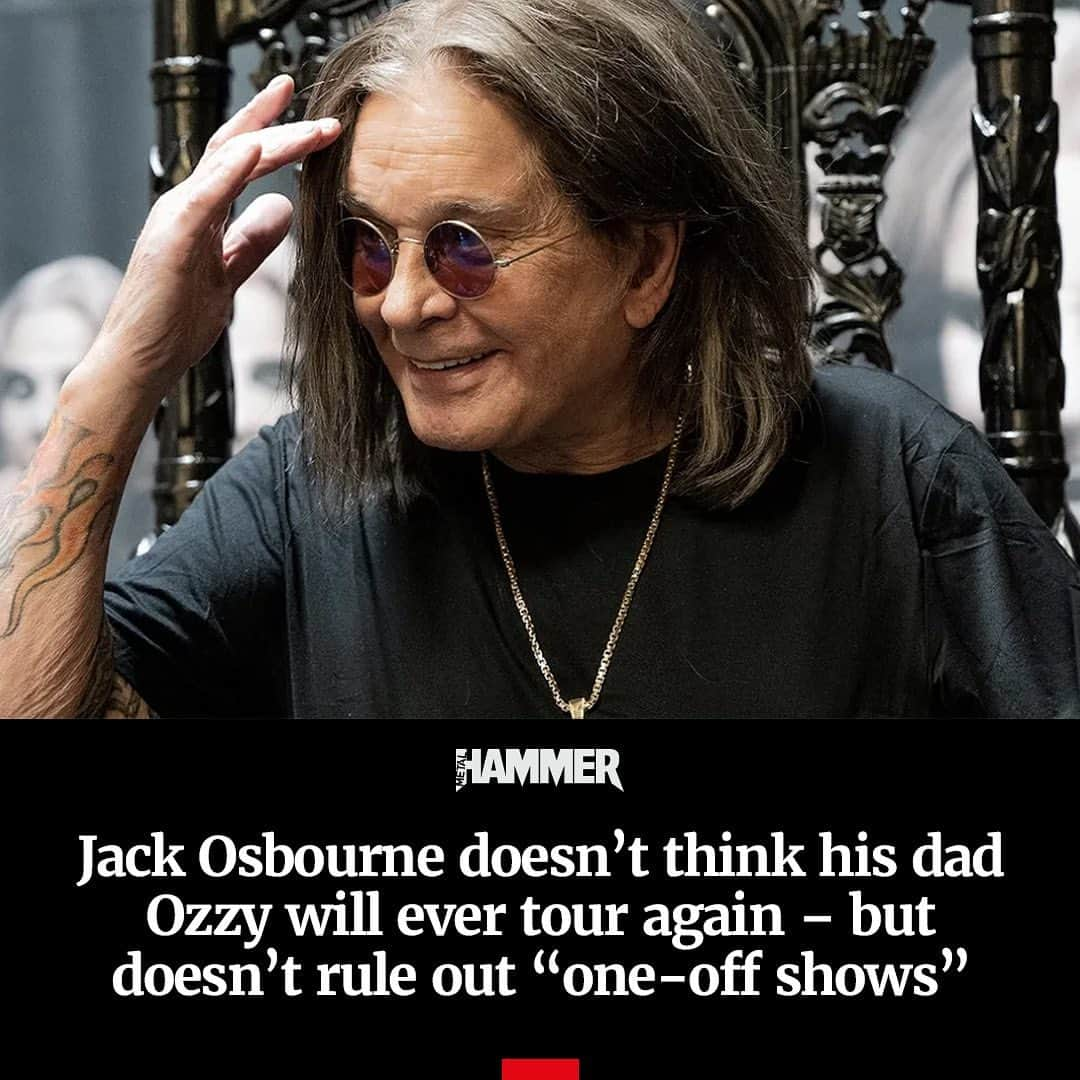 METAL HAMMERさんのインスタグラム写真 - (METAL HAMMERInstagram)「Ozzy and Sharon Osbourne’s son doesn’t think The Prince Of Darkness will hit the road for a full tour again 😢 Read the story via the link in bio.」11月16日 1時35分 - metalhammeruk