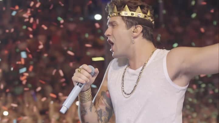 ルアン・サンタナのインスタグラム：「uma noite inesquecível em Olímpia-SP. QUE ENERGIAAA. cês curtiram? pq eu curti demais 😍🔥👑」