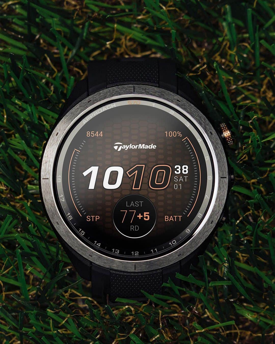 テーラーメイド ゴルフのインスタグラム：「Since golf is your world, this is your watch. 👀 The TaylorMade | Garmin Approach S70 will make your life easier on and off the course. It tracks your rounds, gives you yardages, and provides health monitoring features like sleep tracking. Hit the link in bio to shop it now. #TeamTaylorMade」