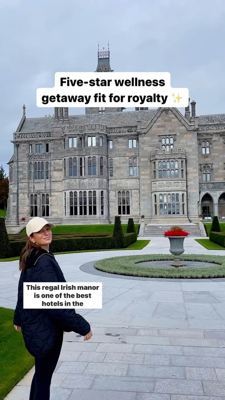 Travel + Leisureのインスタグラム：「The estate on Ireland’s Wild Atlantic Way spans 842 acres, which is just an acre shy of New York City’s Central Park. 📍 @theadaremanor. 🎥 @samlauriello, T+L senior social media editor. #luxuryhotel #ireland #sponsored」