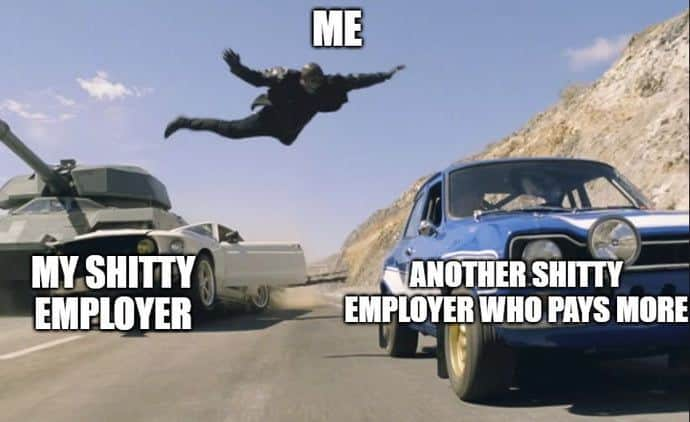 9GAGさんのインスタグラム写真 - (9GAGInstagram)「The employer: We are not a team. We are ✨FAMILY✨  - #job #work #employer #salary #memes #9gag」11月16日 2時03分 - 9gag