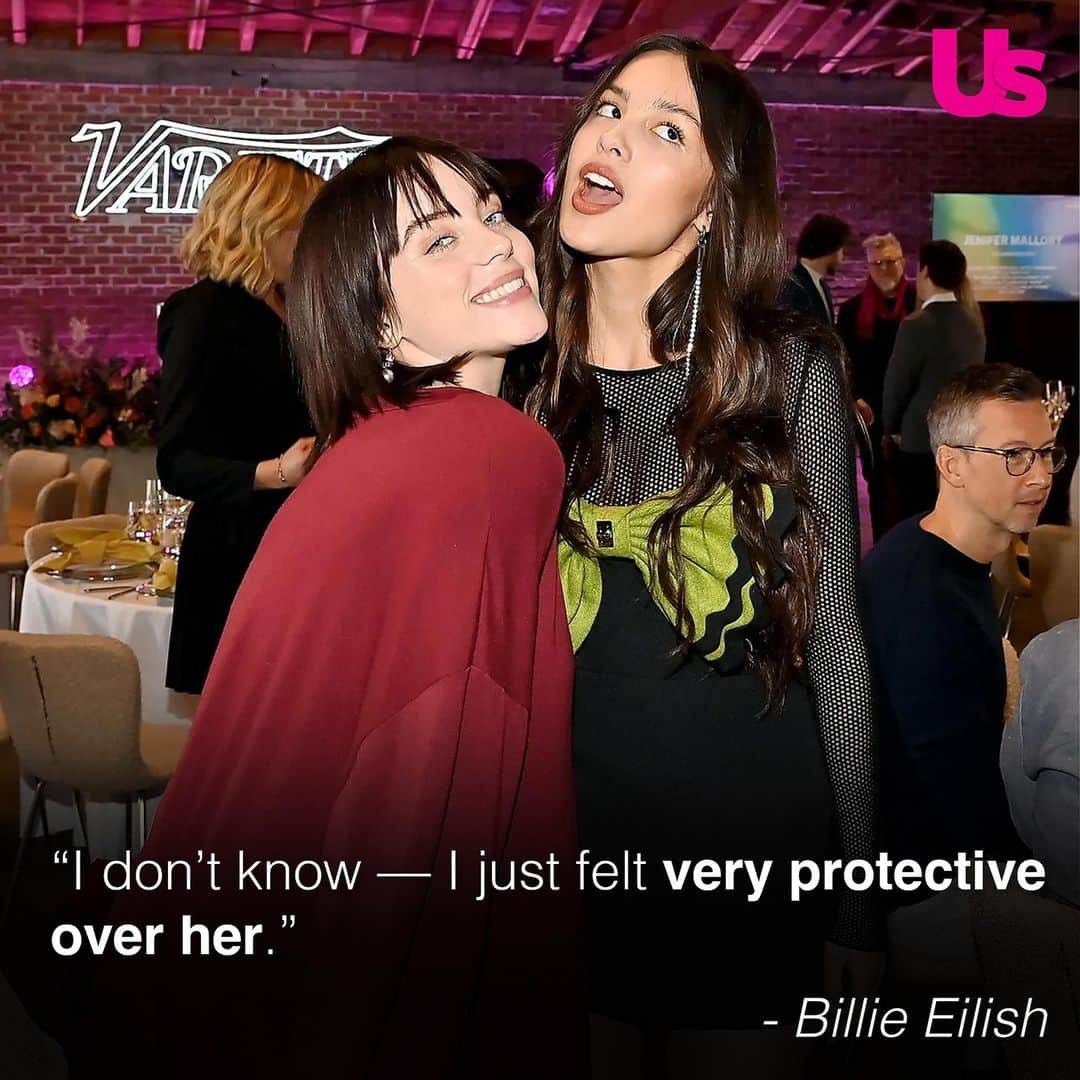 Us Weeklyさんのインスタグラム写真 - (Us WeeklyInstagram)「Billie Eilish is opening up about her relationship with Olivia Rodrigo, whom she feels "a protectiveness over." Read why Billie feels this way — and which song she wrote with Olivia in mind — at the link in bio. (📸: Getty)」11月16日 2時20分 - usweekly