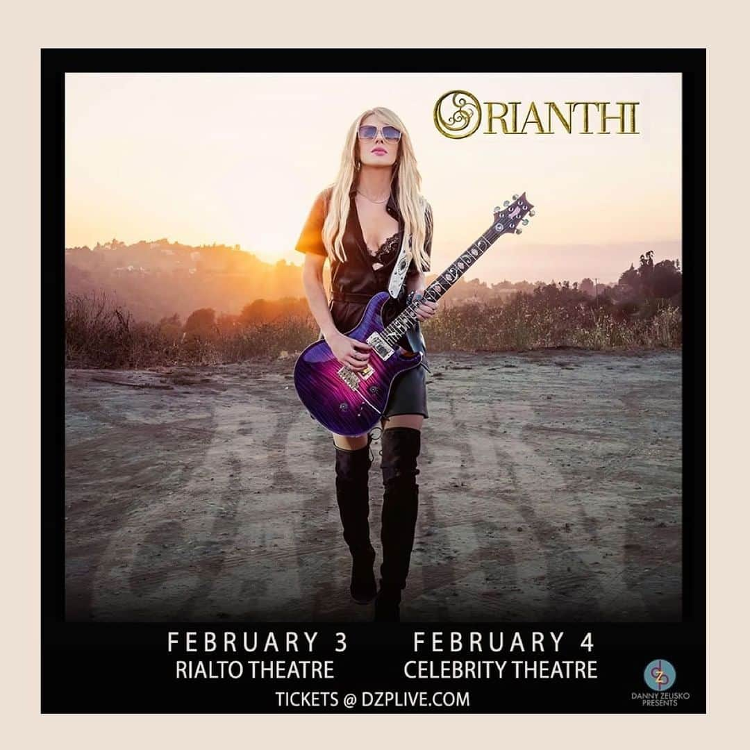 オリアンティのインスタグラム：「I can’t wait !! Repost from @dzpresents • [JUST ANNOUNCED] Platinum selling recording artists and world class guitarist, orianthi is bringing her 2024 to Arizona for 2 dates! Tickets on sale MON, NOV 20TH at 10AM.   She's played with musical royalty from Michael Jackson to Alice Cooper to Carrie Underwood and now she's headlining her own tour with dates in Phoenix AND Tucson!」