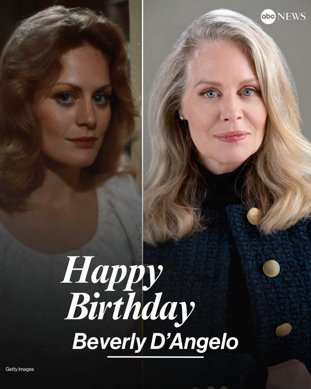 ABC Newsのインスタグラム：「HAPPY BIRTHDAY: Actor Beverly D’Angelo is 72 today.   Watch 'Christmas Vacation' stars Chevy Chase and Beverly D'Angelo discuss their chemistry on and off set at the link in bio.」