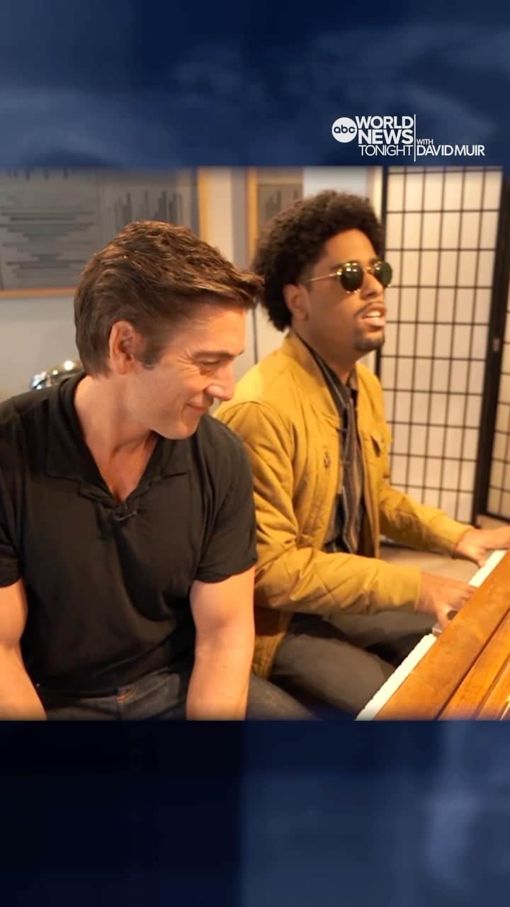 ABC Newsのインスタグラム：「@matthewwhitakerofficial, who was born prematurely at 24-weeks and is blind, beat the odds against him early in life. He had an ear for music before he could talk and became musical prodigy. @davidmuirabc shares how he’s now paying it forward, #AmericaStrong.」