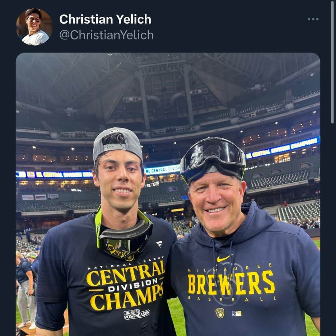 ミルウォーキー・ブルワーズさんのインスタグラム写真 - (ミルウォーキー・ブルワーズInstagram)「Our new skipper is @christianyelich approved ✅」11月16日 3時17分 - brewers