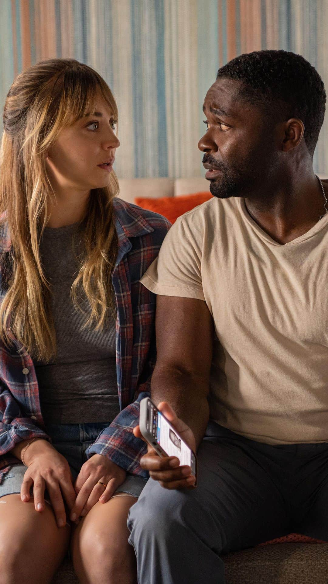 Amazon Videoのインスタグラム：「Spice up the marriage? Coming right up. Kaley Cuoco and David Oyelowo star in #RolePlay – streaming on Prime Video January 12.」