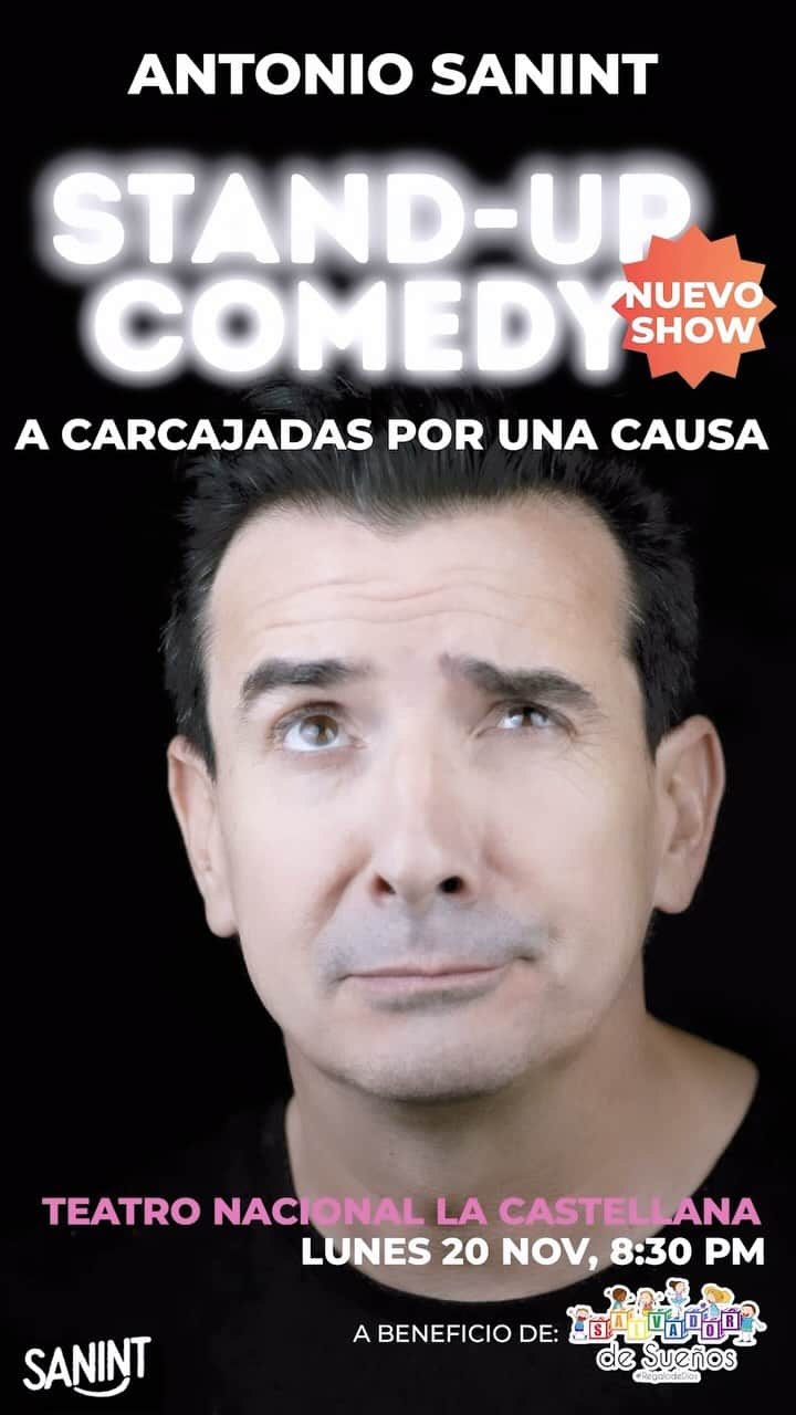 Carolina Cruz Osorioのインスタグラム：「• 🎭 @Antoniosanint y #TeatroNacionalLaCastellana se unen a @SalvadorDeSueños donando el 50% del aforo de la taquilla de la función de #Orgasmo el proximo 20 de Noviembre a las 8:30pm.  🌈🎟️Adquiere tu boleta por solo $50.000  en el link de nuestra Biografia y se parte de nuestra misión, logrando cambiar vidas a traves del humor y la solidaridad!.  *Precio de boleta valido solo para las primeras 250 compras.」