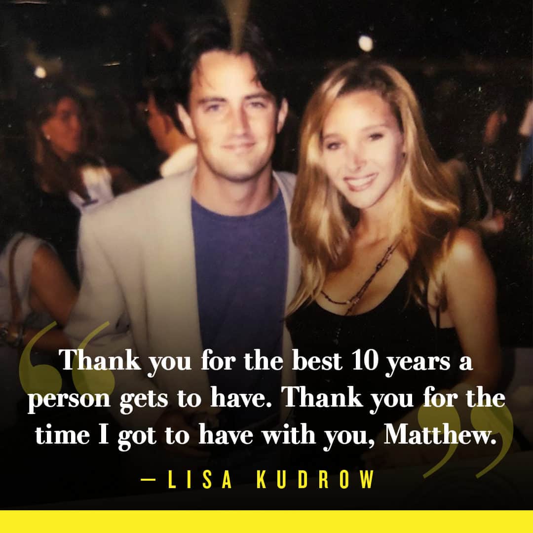 People Magazineのインスタグラム：「Lisa Kudrow is reflecting on her beautiful friendship with Matthew Perry. 💛 For her full tribute, tap the link in bio. | 📷: Lisa Kudrow/Instagram」
