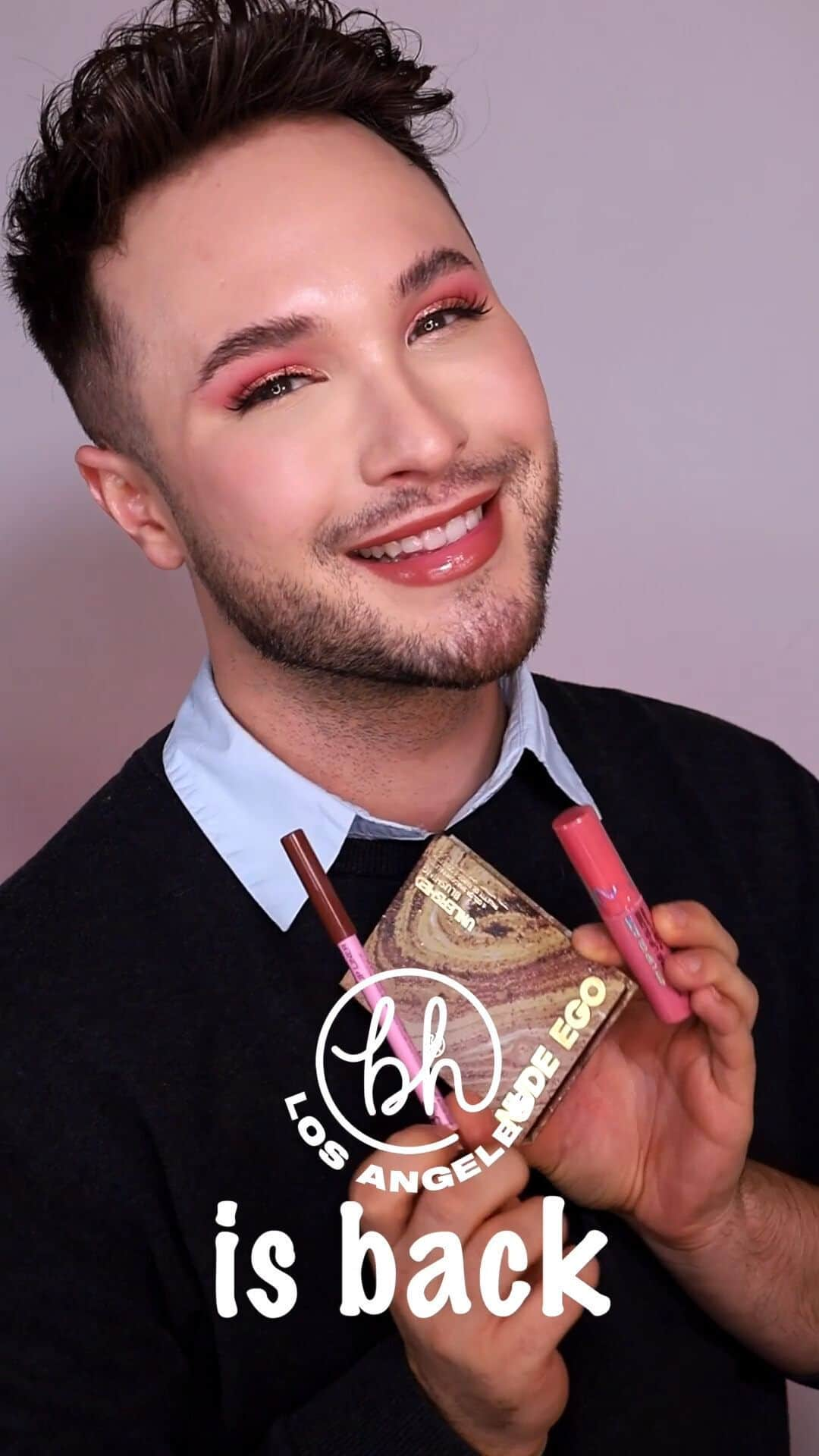 BH Cosmeticsのインスタグラム：「Be the talk of the dinner table this Thanksgiving 😎 @maximgiacomo is here to show you how to get the BH look!💋⁣ #bhcosmetics」