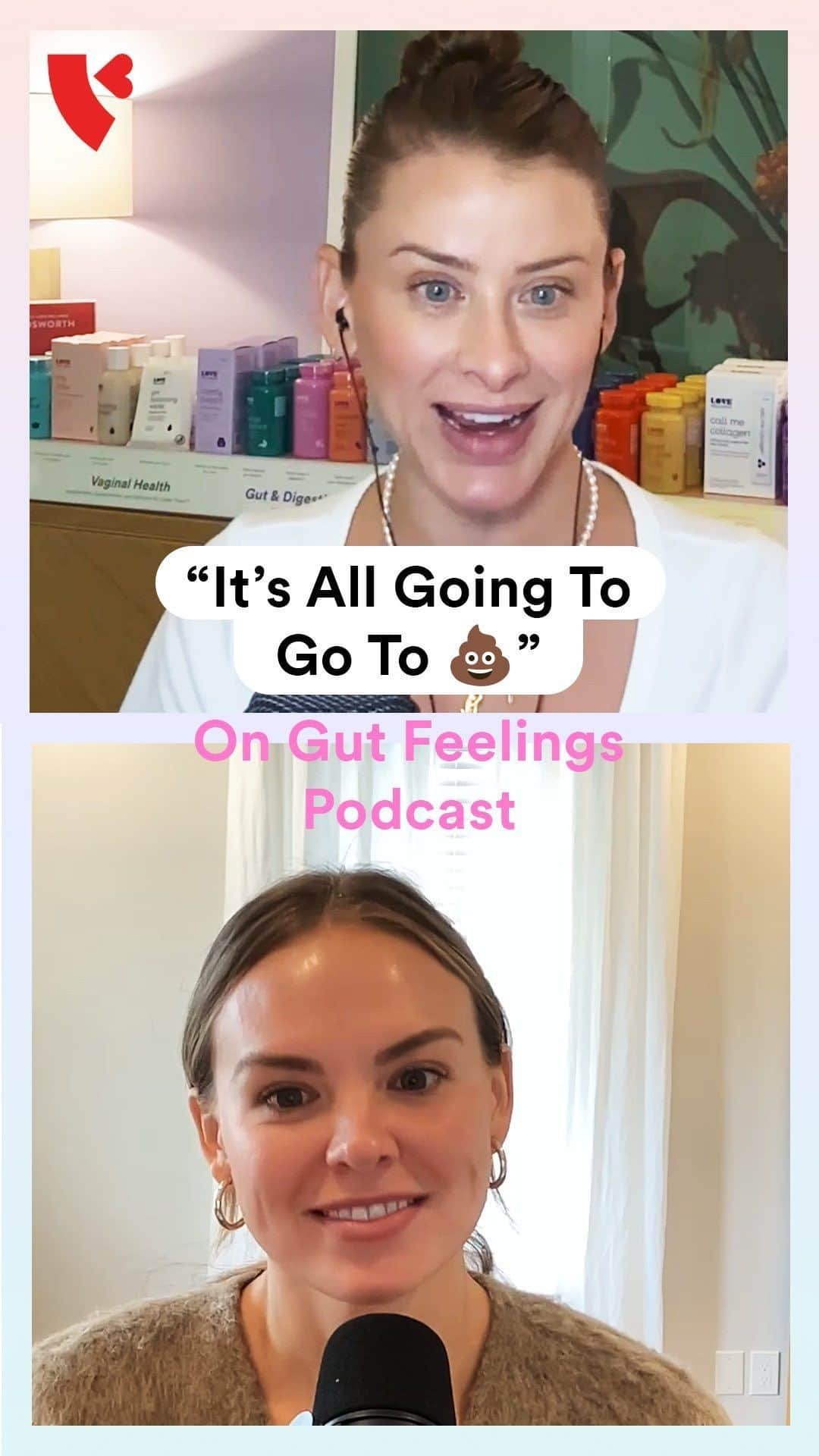 ロー・ボスワースのインスタグラム：「So what’s your Attachment Style anyways? Such a fun time talking to @hannahbrown on the very first episode of Gut Feelings, a @lovewellness podcast! ❤️  If you haven’t had a chance to listen, head to the link in my bio! Also, be sure to ask your head, heart, and health questions below so we can ask our next guests!  New episodes dropping every other Tuesday 🎤」