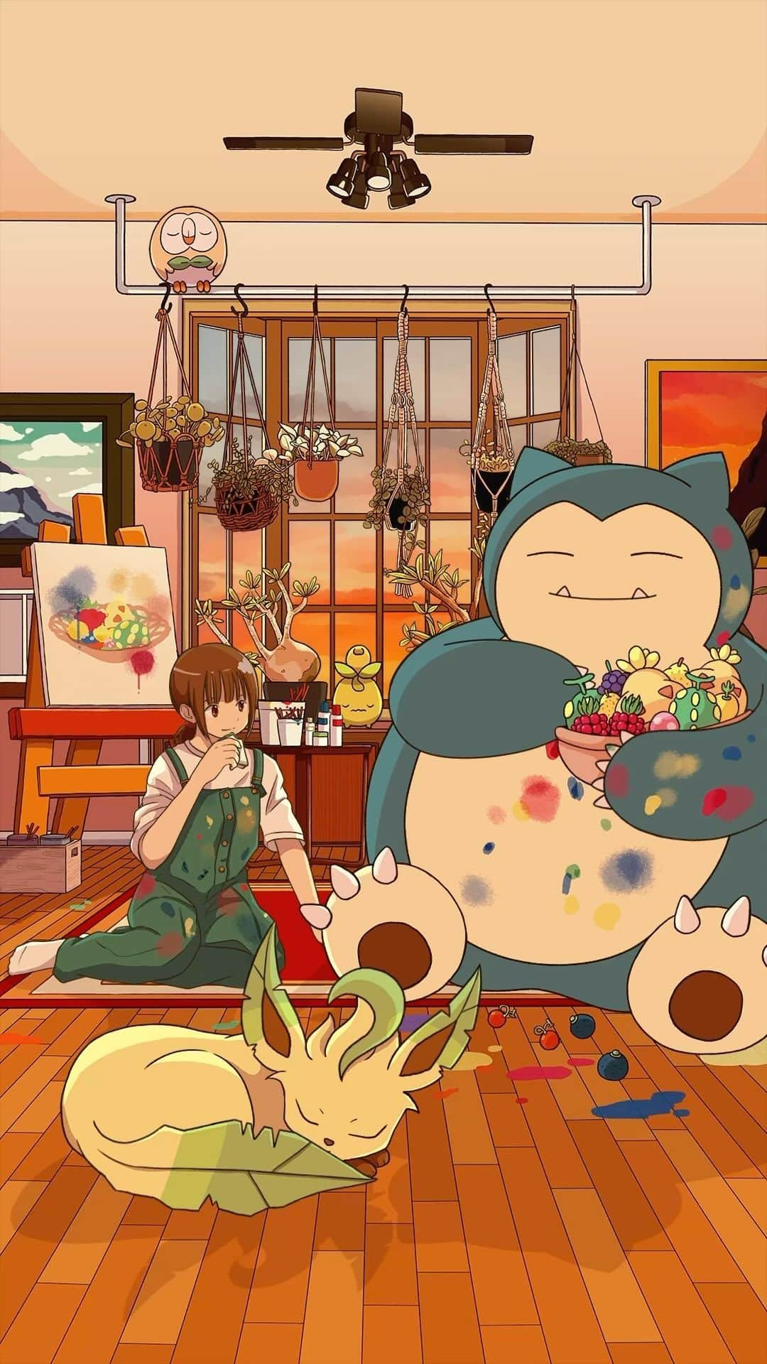 Pokémonのインスタグラム：「Time for a snack break with Snorlax 😌」