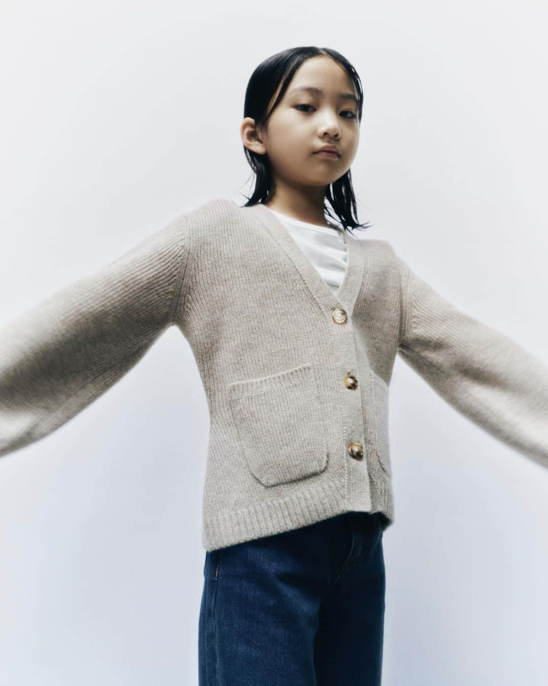 Bergdorf Goodmanのインスタグラム：「COOL KIDS ✨ The American ease of Khaite meets the French savoir-faire of Bonpoint in this sweet and chic capsule for kids.」