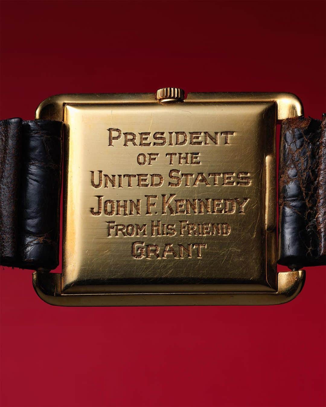 のインスタグラム：「When John F. Kennedy became president in 1961, it made history for the USA - and for OMEGA. This Slimline watch was worn during his inauguration ceremony, and is now on display at Planet OMEGA in New York.  #OMEGA」