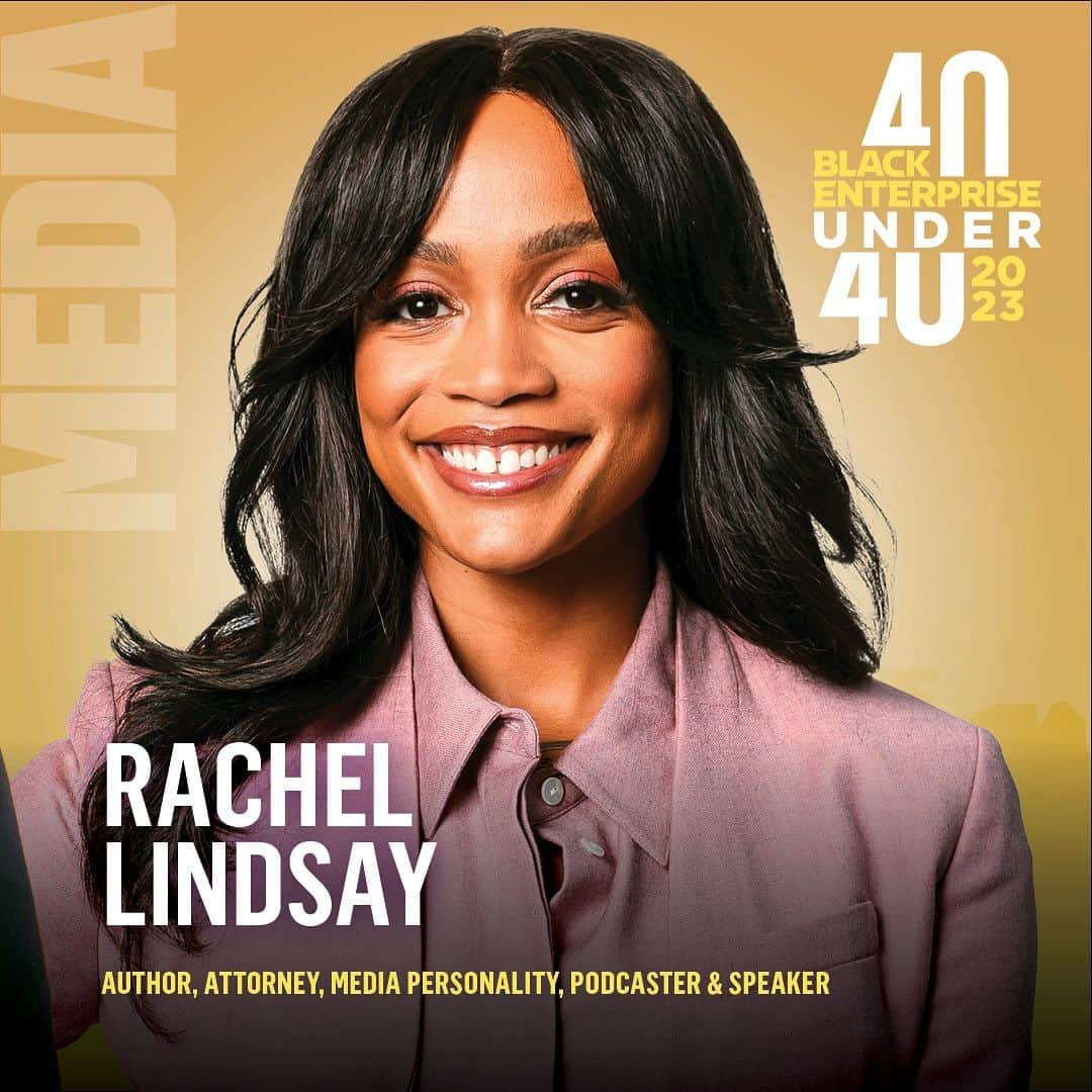 レイチェル・リンゼイのインスタグラム：「I am honored to be recognized on the prestigious @blackenterprise 40 Under 40 List for 2023 and stand among an incredible class of young Black leaders, moguls, and visionaries shaping the future.    Visit www.blackenterprise.com/40under40 to see the complete list.   #BE40Under40」