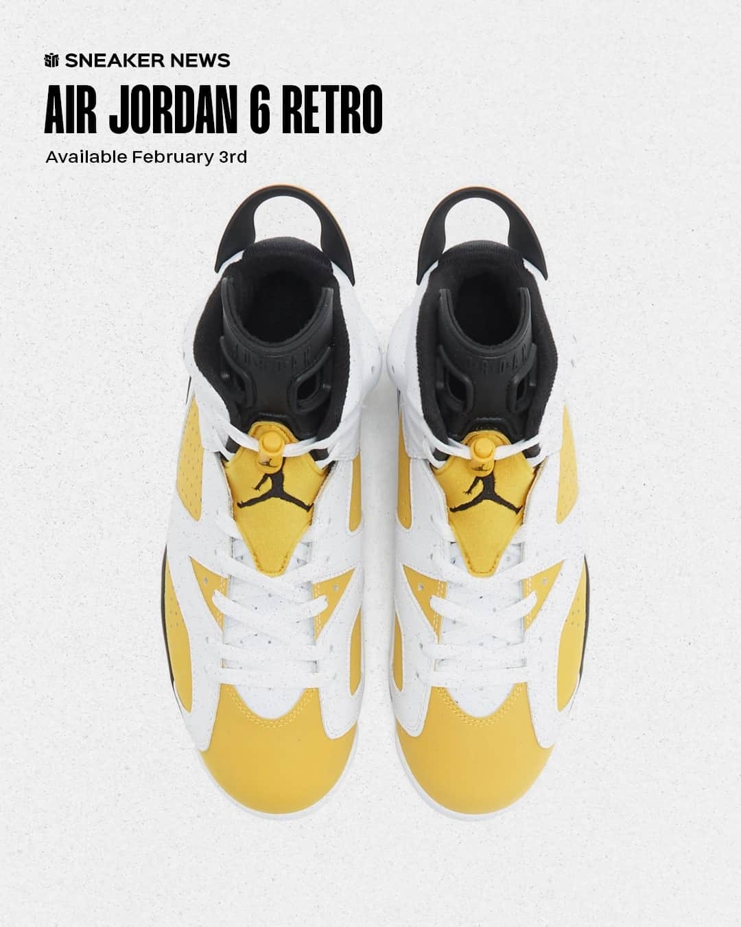 Sneaker Newsさんのインスタグラム写真 - (Sneaker NewsInstagram)「COP or PASS: Air Jordan 6 "Yellow Ochre"⁠ Release Date: February 3rd, 2024⁠ LINK IN BIO for a first look at retailer images!」11月16日 6時30分 - sneakernews