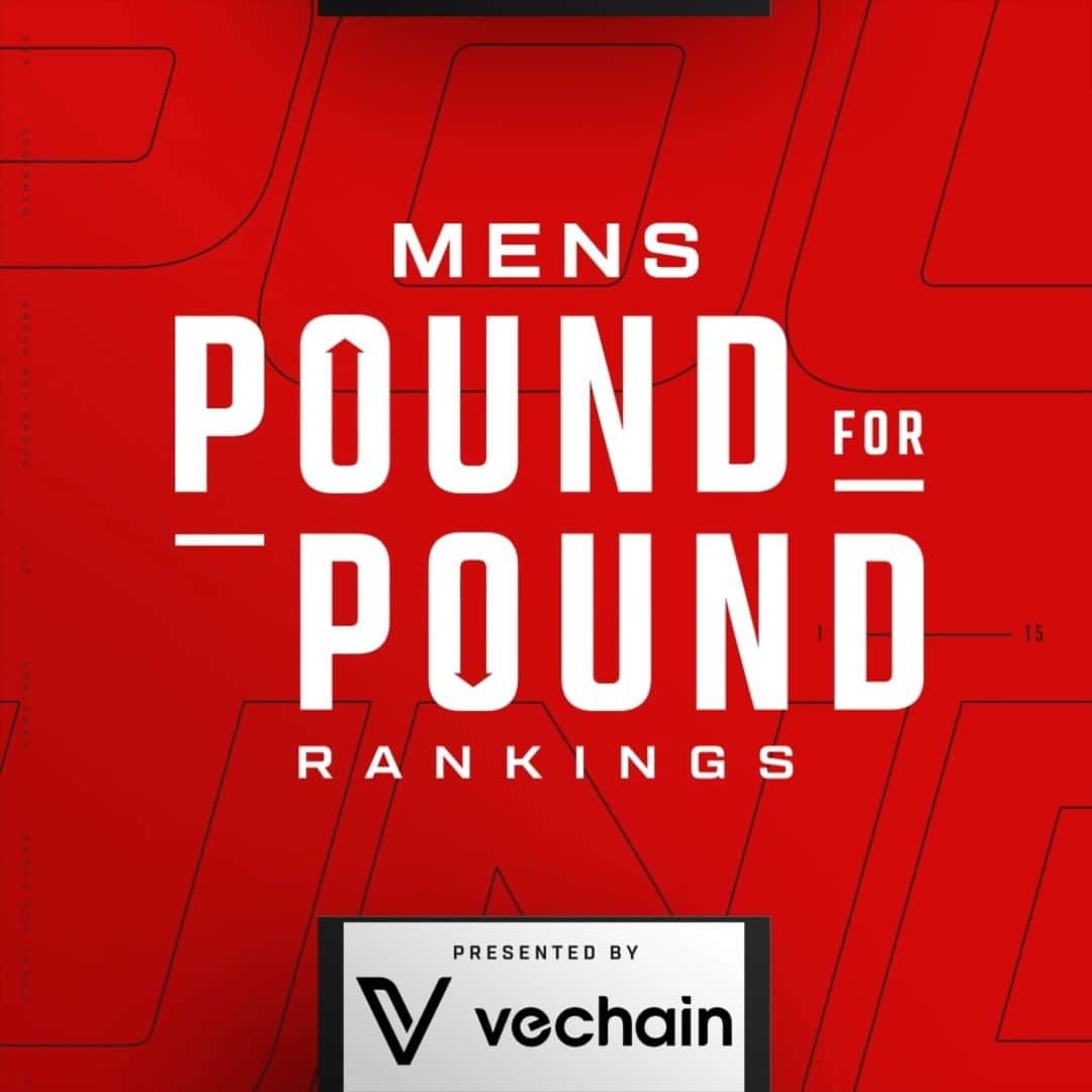 UFCのインスタグラム：「Pereira moves up, Aspinall moves in 📊  The updated P4P rankings are here!  [ B2YB @VechainOfficial_ ]」