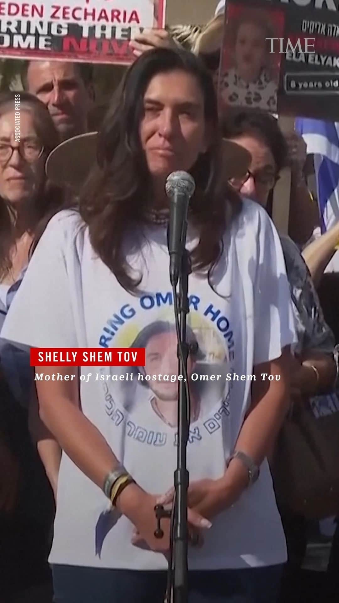 TIME Magazineのインスタグラム：「Families of hostages abducted by Hamas march to Jerusalem in protest」