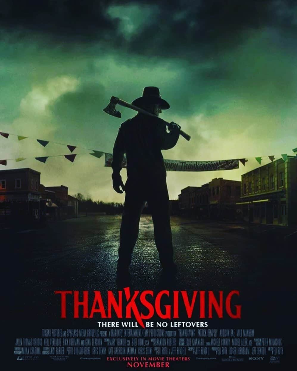 エドガー・ライトさんのインスタグラム写真 - (エドガー・ライトInstagram)「You saw the trailer in ‘Grindhouse’, now see the full movie! Had a blast with @realeliroth’s feature length ‘Thanksgiving’, an old school slasher whodunnit giallo with all the trimmings. It’s funny, it’s scary, it’s shocking and it’s a fun time at the movies.   And now, Eli has fucked me forever so that, in every other interview I do, I will be asked, “Eli Roth made a feature length version of Thanksgiving, so when can expect to see a feature length version of ‘Don’t’…”  So… if you… are thinking of asking me… that question… DON’T!  But DO enjoy ‘Thanksgiving’. It’s a riot.」11月16日 7時36分 - edgarwright