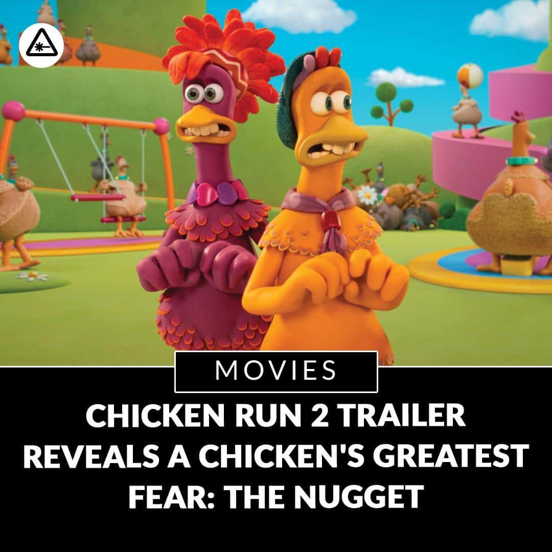 のインスタグラム：「Initially, when we saw that Chicken Run 2 would be called Dawn of the Nugget, we kind of thought nugget referred to Ginger and Rocky’s new bundle of joy, Molly. But no, it turns out Chicken Run: Dawn of the Nugget actually makes reference to the fictional advent of the chicken nugget.  link in bio」