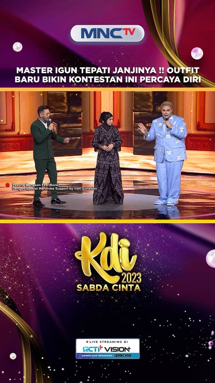 Ivan Gunawanのインスタグラム：「Outfit dari Master @ivan_gunawan auto buat @kdi2023_eky tampil percaya diri! 😍 Ulaalaa keren banget yaa 🤩 #KontesKDI2023 #KontesKDI2023」
