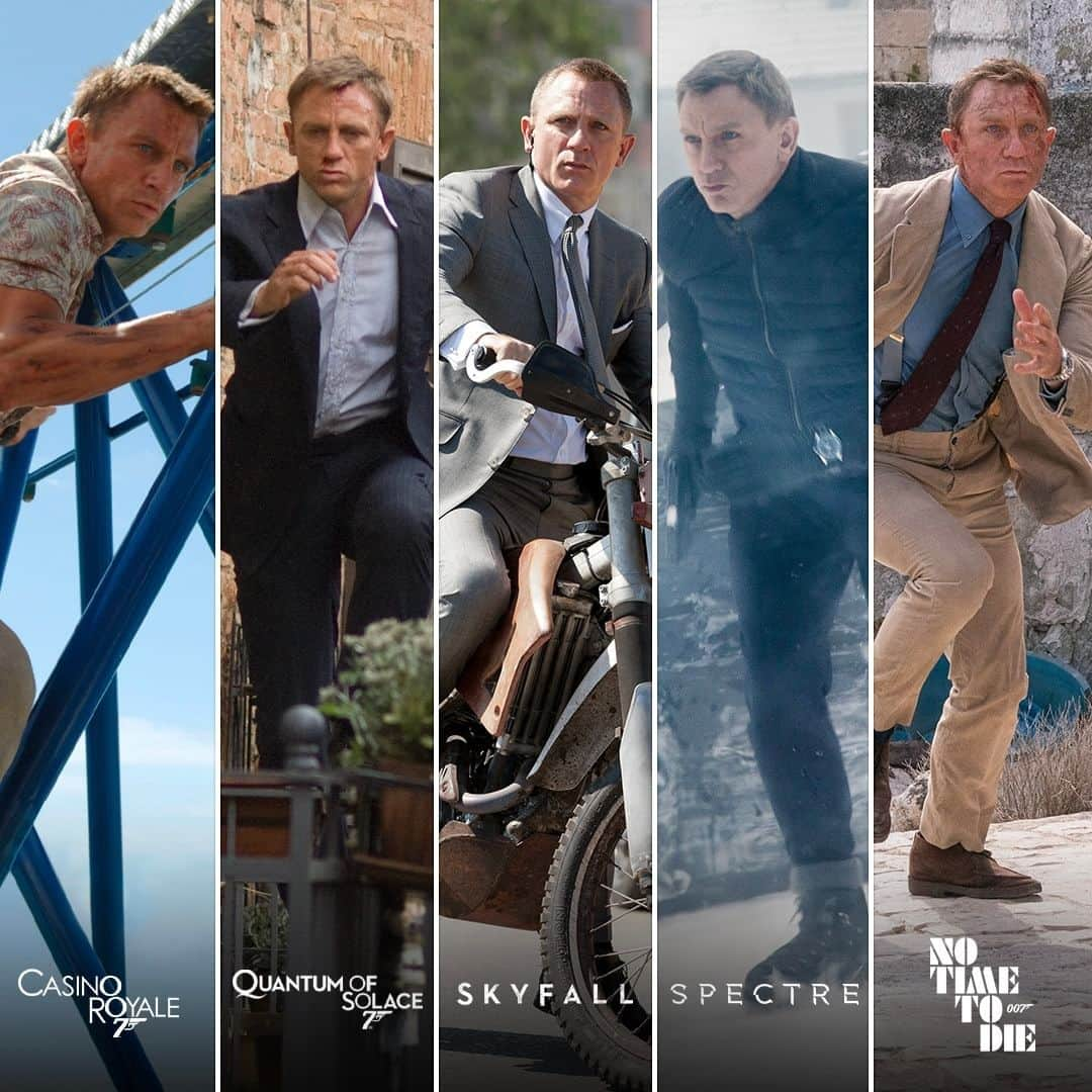 James Bond 007のインスタグラム：「What’s Daniel Craig’s most memorable stunt?」