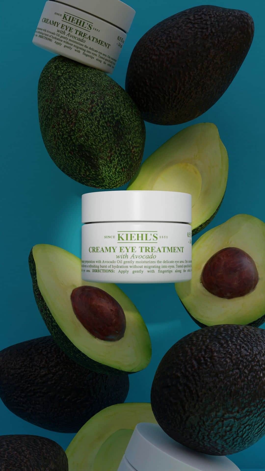 キールズ Kiehl's Japanのインスタグラム：「皮膚の薄い目もとは、特に乾燥を感じやすい部分。こっくりテクスチャーの #キールズ アボカドアイでケアを🥑 保湿作用のあるアボカドオイルが、乾きがちな目もとを保湿。ふっくらとした印象に✨ @kiehlsjp #Kiehls #スキンケア #アイケア #保湿ケア」
