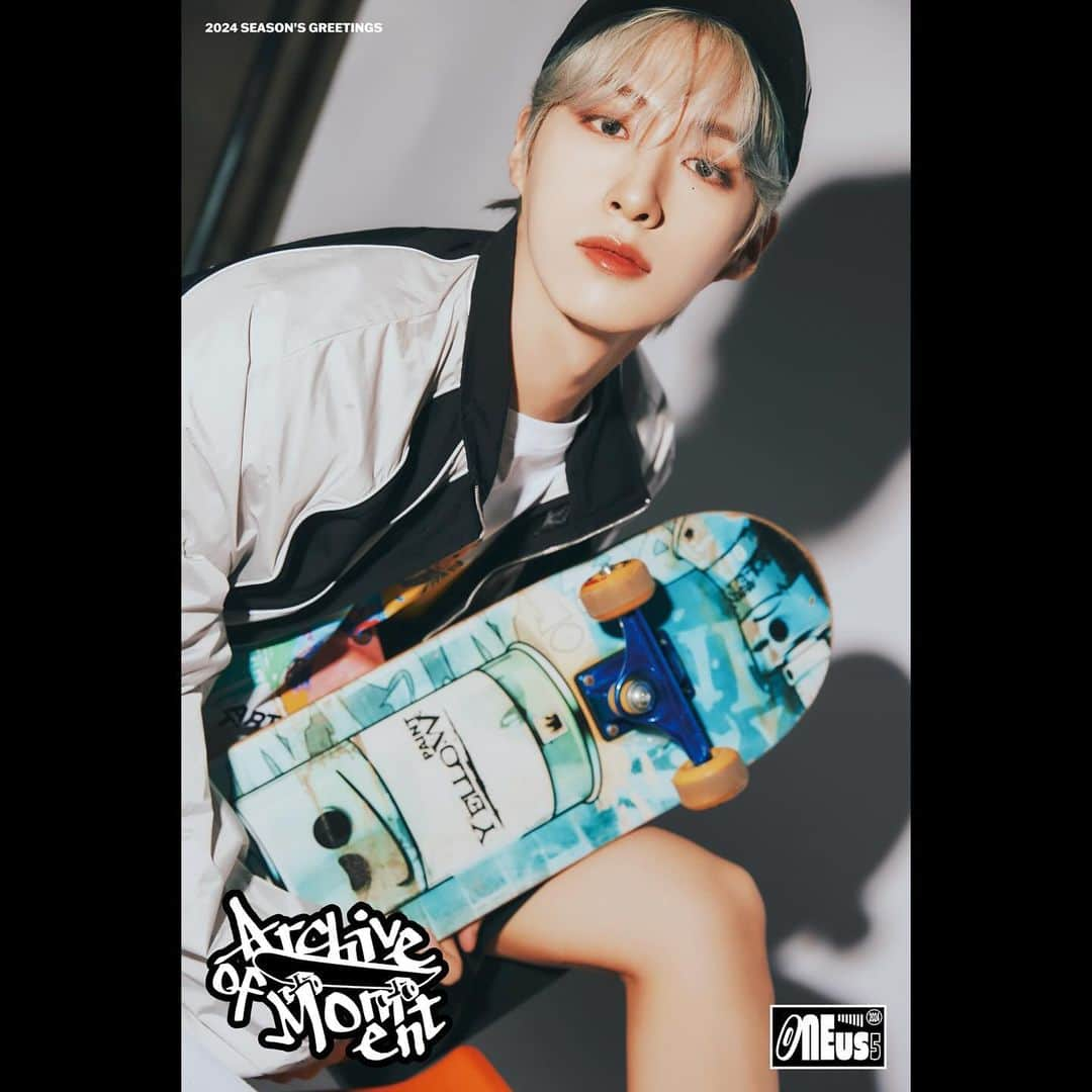 ONEUSさんのインスタグラム写真 - (ONEUSInstagram)「. [#원어스]  원어스(ONEUS) 2024 SEASON’S GREETINGS  🛹 CONCEPT PHOTO 🛹  📍 예약 판매 기간 ✔ ~ 23.11.21 (화) PM 3:00  #ONEUS #시즌그리팅 #서호 #SEOHO  #이도 #LEEDO #건희 #KEONHEE  #환웅 #HWANWOONG #시온 #XION #ARCHIVE_OF_MOMENT」11月16日 18時00分 - official_oneus