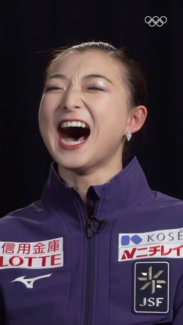 オリンピックのインスタグラム：「Official request for Sakamoto Kaori to become our best friend. 😂  #GPFigure I #FigureSkating」