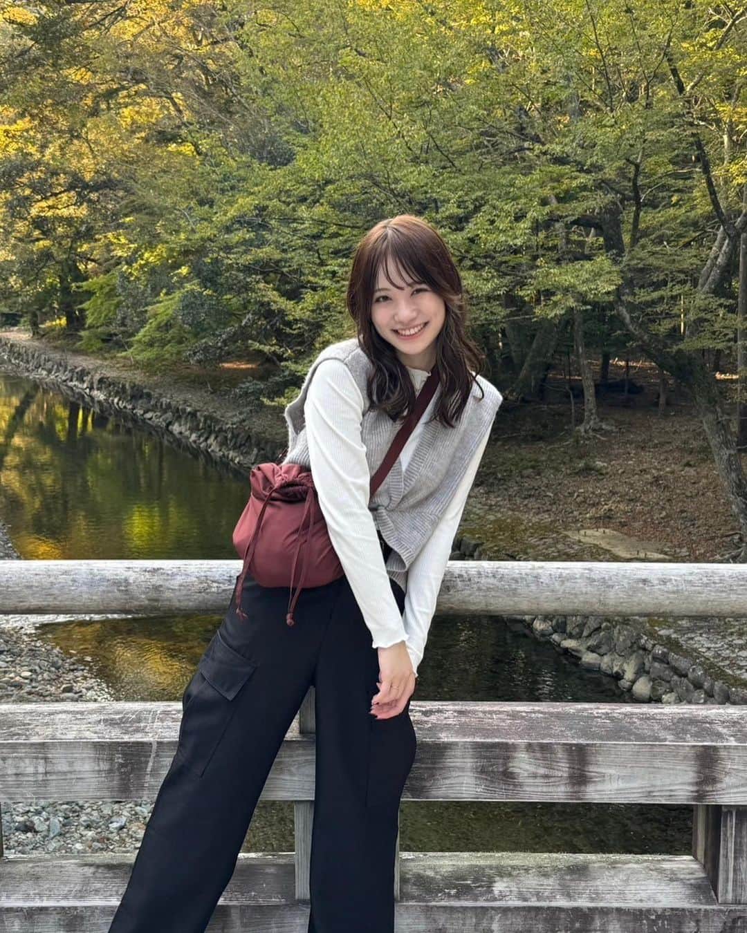 高嶋芙佳のインスタグラム：「ほんの一瞬の秋だったけど、結構楽しめた気がする🍂 #trip #ootd」