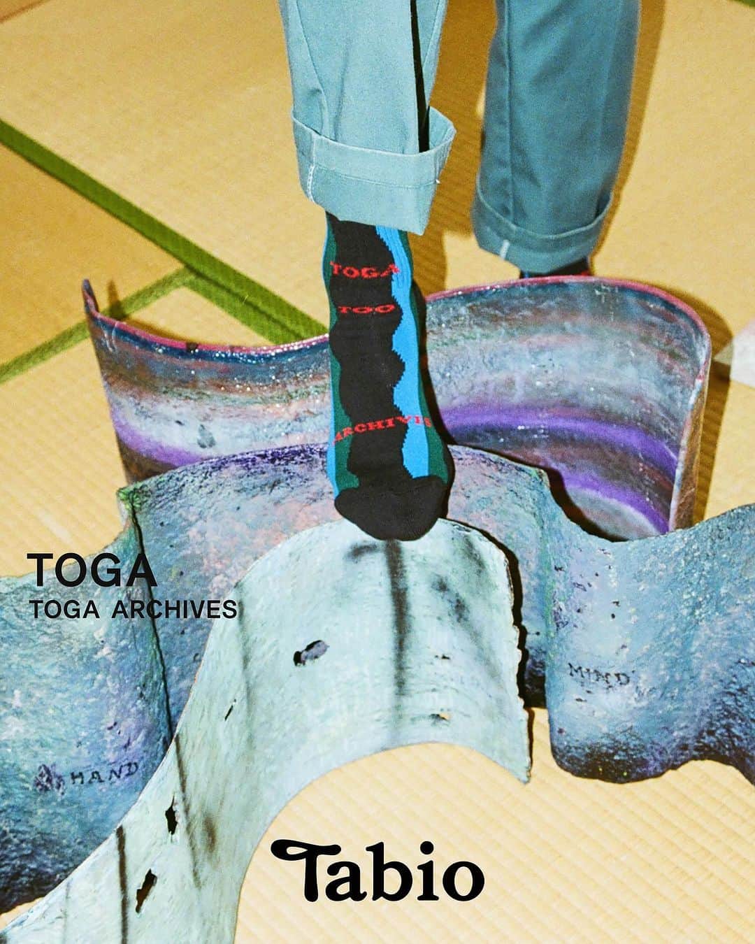 TOGAのインスタグラム：「2023年11月17日(金)より、TOGA × Tabioコラボレーションアイテムを発売致します。  TOGA × Tabio on sale from 17th November @togaarchives_online   <STORES> TOGA STORES TOGA ONLINE STORE TOGA RAKUTEN FASHION MITSUKOSHI ISETAN ONLINE STORE HANKYU FASHION ONLINE STORE  TABIO STORES TABIO ONLINE STORE  Photography @reiko_toyama  Location @goya_curtain   #toga #togaarchives #togaarchives_online #tabio #tabio_official」