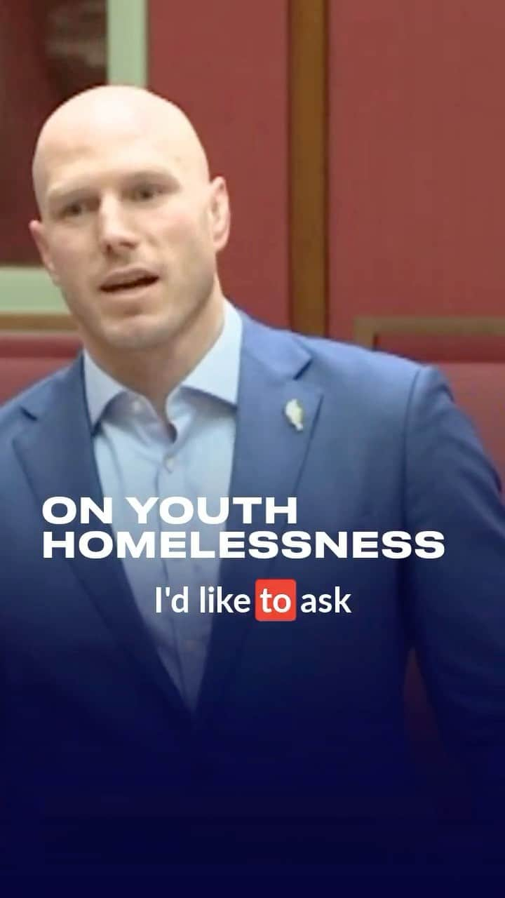 デビッド・ポーコックのインスタグラム：「Youth homelessness isn’t something we focus on enough. Here in CBR, and around the country, there is a lack of support & accommodation.  The govt needs to put specific youth homelessness targets in their National Housing & Homelessness Plan.」