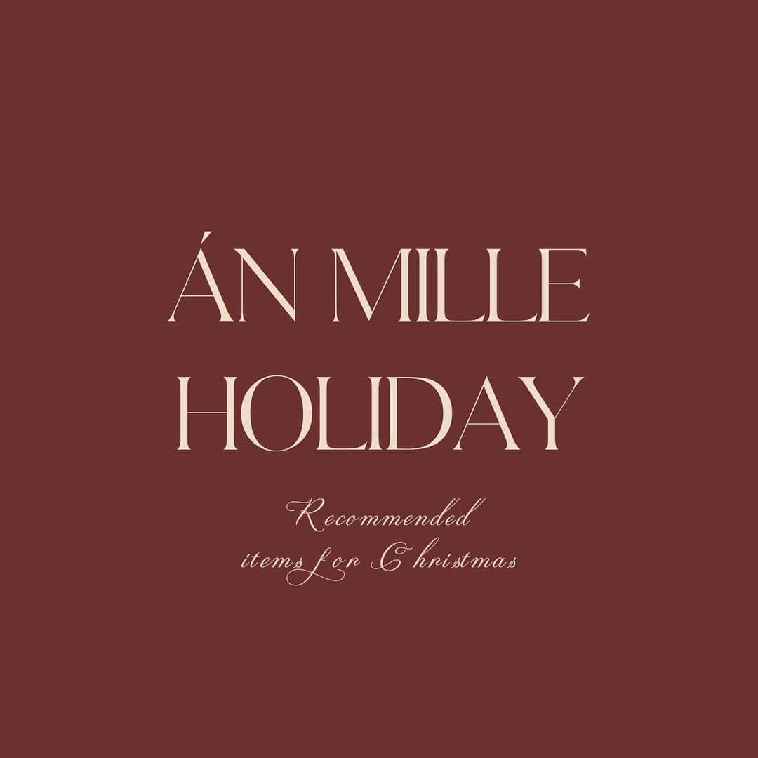 AnMILLEのインスタグラム：「Án MILLE Christmas🎄 holiday collection ‧˚ ㅤㅤㅤㅤㅤㅤㅤㅤㅤㅤㅤㅤㅤㅤㅤㅤㅤㅤㅤㅤㅤㅤㅤㅤㅤ #アンミール #anmille」