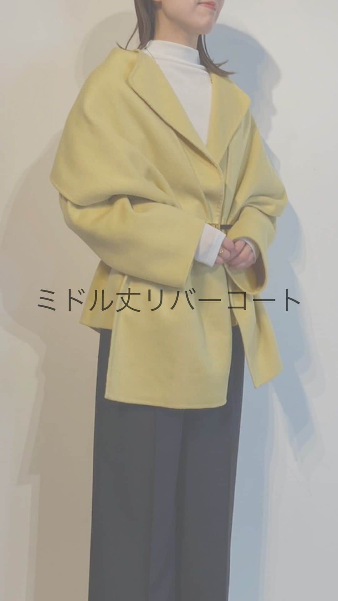 celford_officialのインスタグラム：「⠀ ⠀ ⠀  【OUTER COLLECTION】  ◆ ミドル丈リバーコート ¥31,900 IVR,YEL,CML,NVY Fサイズ  【着用】 栗原:IVR,CML,F 竹田:YEL,F 末吉:NVY,F -————————— 栗原:157cm/ウェーブ 竹田:170cm/ナチュラル 末吉:161cm/ウェーブ -—————————  #CELFORDAW23 #celford #セルフォード」