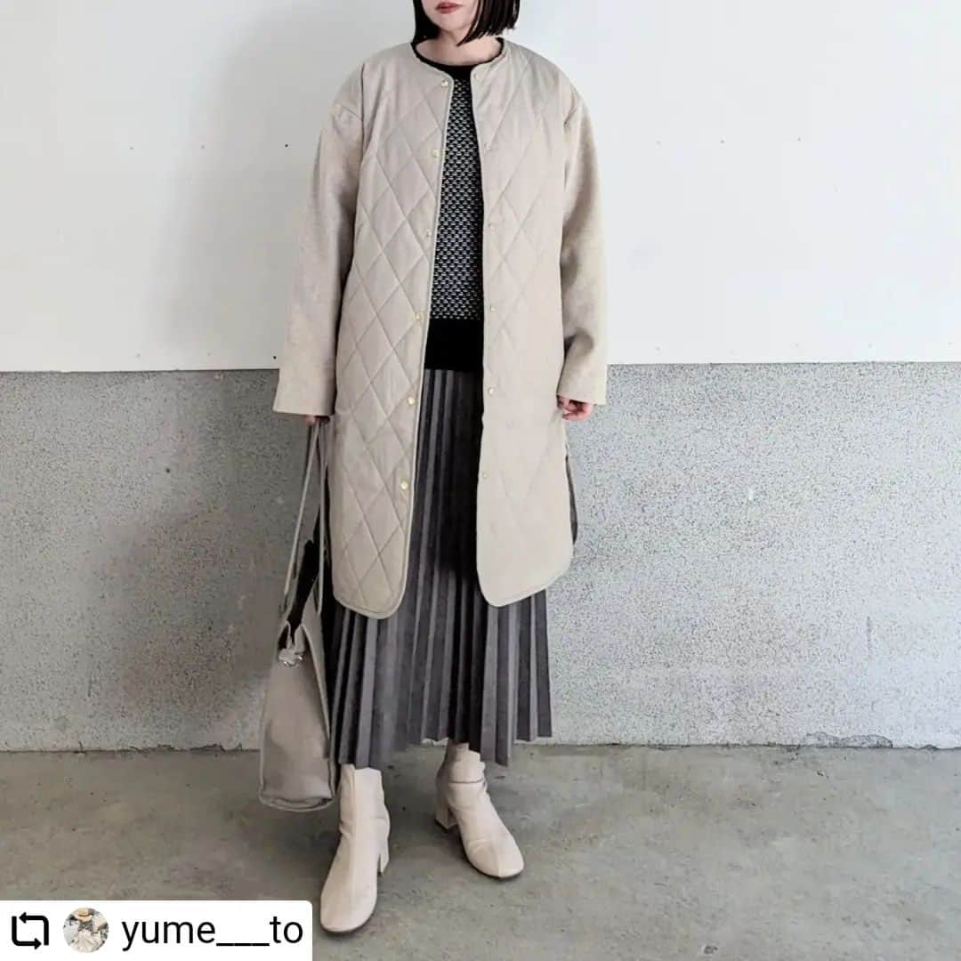 ikkaさんのインスタグラム写真 - (ikkaInstagram)「@yume___to さん💫 素敵な投稿ありがとうございます🥰  #Repost @yume___to with @let.repost  • • • • • • .⁡ ⁡.⁡ 切り替えキルティング軽量コートは、⁡ ⁡見頃がキルティング、袖がフェイクウール生地で切り替えられたデザイン。 裾はスリット入りで抜け感があります。⁡ ⁡⁡ ⁡  細かな編み地が鳥の目のような可愛さのある バーズアイ柄ニットプルオーバー。 レトロっぽさもありつつ大人らしく着れるニットです。 ⁡ ⁡⁡ ⁡ コート、ニット、共にキッズサイズがあるので 親子リンクコーデも楽しめますよ👏⁡ ⁡⁡ ⁡ ⁡ 気になる方は是非 @ikka_official さんでチェックしてみてくださいね☺︎⁡ ⁡⁡ ⁡⁡ ⁡⁡⁡ ⁡⁡ ⁡ ⁡⁡ ⁡ #PR  #ikka  #イッカ  #キルティングコート  #バーズアイ  #ニット  #notch  #ファッション #今日のコーデ  #きょコ  #新作コーデ  #きれいめカジュアル  #レディースファッション  #大人ファッション  #大人コーデ  #ママコーデ  #お洒落になりたい  #服  #ファッション好きな人と繋がりたい  #コーディネート」11月16日 10時50分 - ikka_official