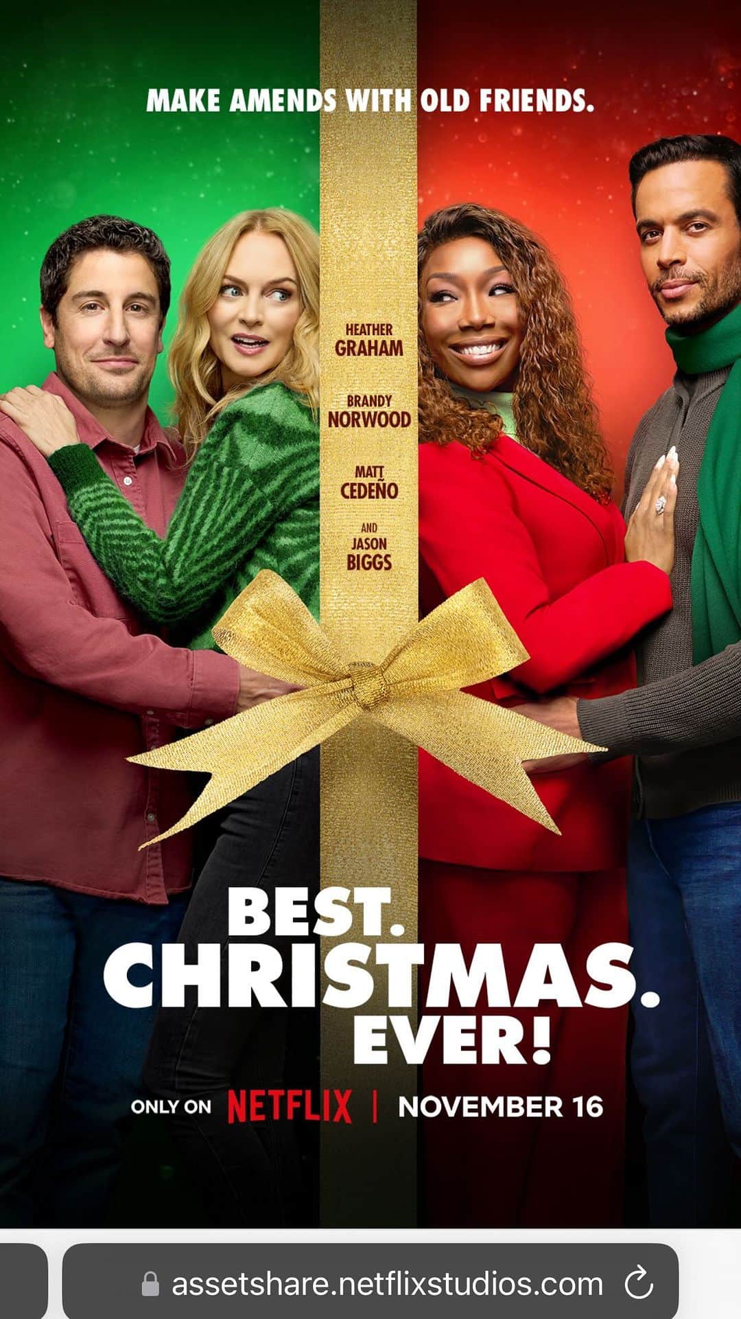 マット・セデーニョのインスタグラム：「The Best Christmas Ever premieres tomorrow 11/16 on Netflix!💥 #bce #netflix」