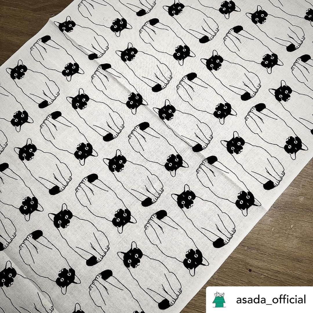 浅田信一のインスタグラム：「Posted  @asada_official   「構想3年、制作1年を経て、ついに『ココ手ぬぐい』が爆誕しました！（大袈裟） 是非買ってね！」　浅田  📢📢📢  【New itemインフォ】  AS Lab. 2023A&W  『ココ手ぬぐい』  2,000円 綿100%（岡生地） サイズ：約34cmx90cm ⭐︎短辺切りっぱなしの手ぬぐい標準仕上げ  浅田本人による手描きイラストの愛猫ココを、豆絞りのように全面に染めあげた手ぬぐいです。  使えば使うほど柔らかく馴染んでいきます。 タオルやハンカチがわりに。 家ではもちろん、サウナや銭湯やキャンプなど色んなシーンで使ってください。  会場販売：11/23仙台、12/24三軒茶屋 WEB STORE：12月下旬より発売予定」