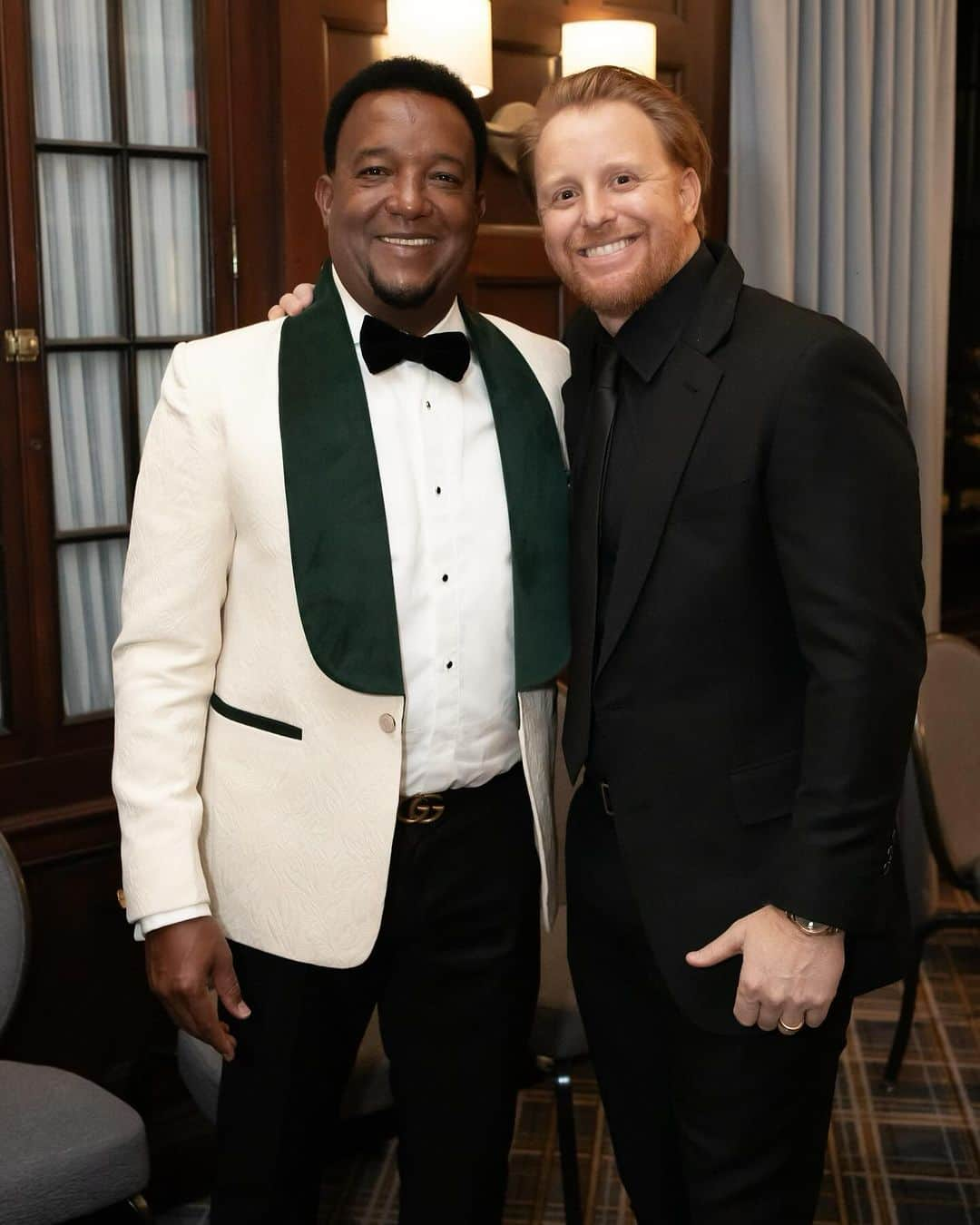 ジャスティン・ターナーのインスタグラム：「What a great night for @45pedromartinez @pmfusa raising awareness and funds to help the kids of Boston and Dominican Republic in so many ways!」