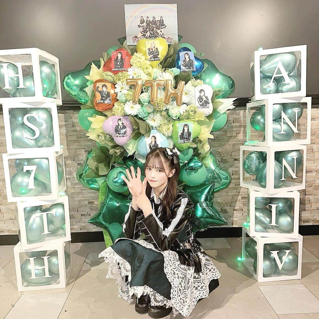 葉月沙耶さんのインスタグラム写真 - (葉月沙耶Instagram)「ハイスピ 7周年💚 いつも支えてくれてありがとう‪‪…！‪‪❤︎‬ 卒業までまだまだ頑張っちゃうよ♡ よろしくね^っ ̫ <^  #アイドルヘア #アイドル #アイドルマスター #アイドル衣装 #地下アイドル #アイドルグループ #アイドル前髪 #アイドルメイク #ハーフツイン #ハーフツインテール #スタフラ #スタンドフラワー #ハーフツインアレンジ #周年 #周年イベント #周年パーティー #周年祝い」11月16日 13時01分 - sayapon_310