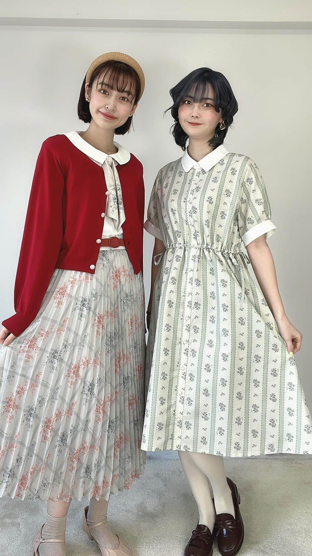 F i.n.t_officialのインスタグラム：「2024春夏通販予約会のおすすめアイテムご紹介💐 さゆりん165㎝、つき160㎝」