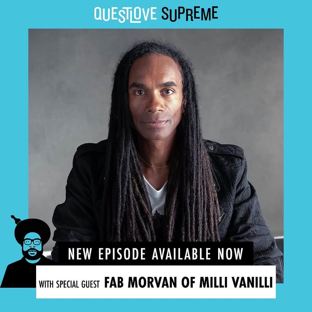 クエストラブのインスタグラム：「Man. Yall gotta see the new #MilliVanilli doc. Now that the dust has settled somewhat—-some 35 years since the scandal that has rocked the music industry.  @fabmorvan formerly of @millivanilli.official gets to reflect with us about his entire life journey.   @qls #QuestloveSupreme #QLS」