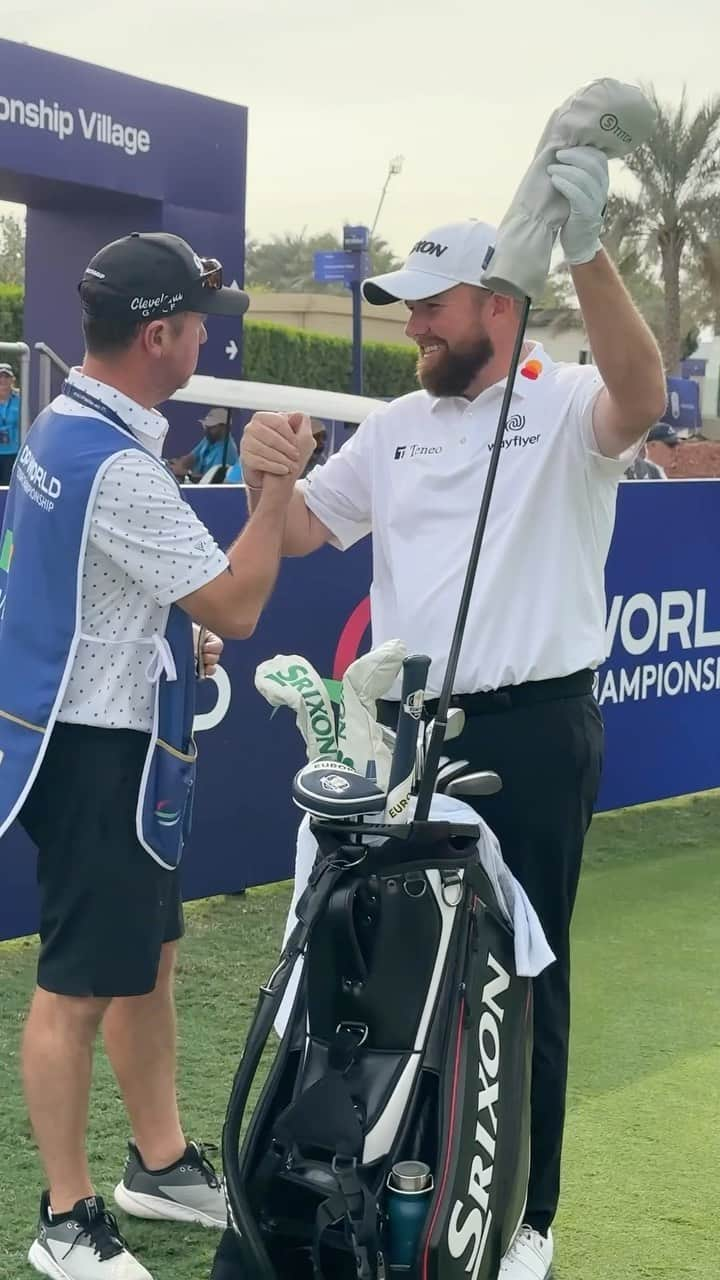 シェーン・ローリーのインスタグラム：「On the first tee with @shanelowrygolf 🇮🇪 #DPWTC | #RolexSeries」