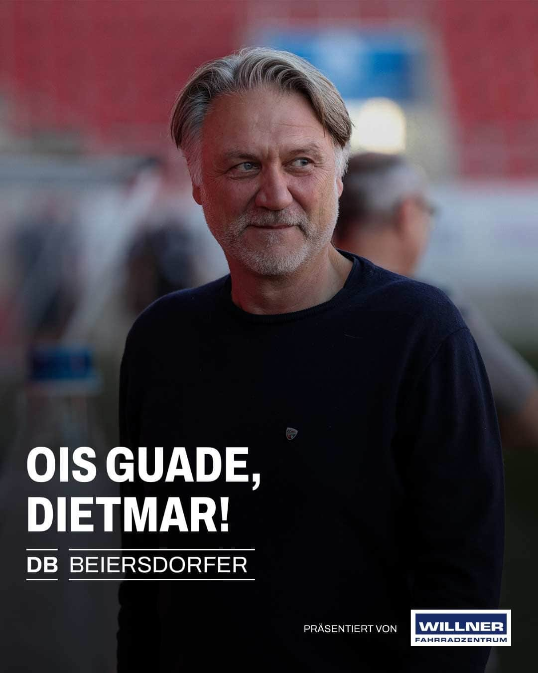 FCインゴルシュタット04のインスタグラム：「Happy Birthday, Dietmar Beiersdorfer! 🥳🎂 Unser Geschäftsführer feiert heute seinen 60. Geburtstag. Zum runden Jubiläum wünscht dir die gesamte #Schanzer Familie sowie das @willnerfahrradzentrum alles Gute. Feiere schön, genieße den Tag und bleib so, wie du bist! 🖤❤️ . . #Schanzer #schanzerdassindwir #schanzerfürimmer #Ingolstadt #FCI #FCIngolstadt #soccer #fussball #football #futbol #Liga3 #3Liga #happybirthday #geburtstag #dietmarbeiersdorfer #beiersdorfer」