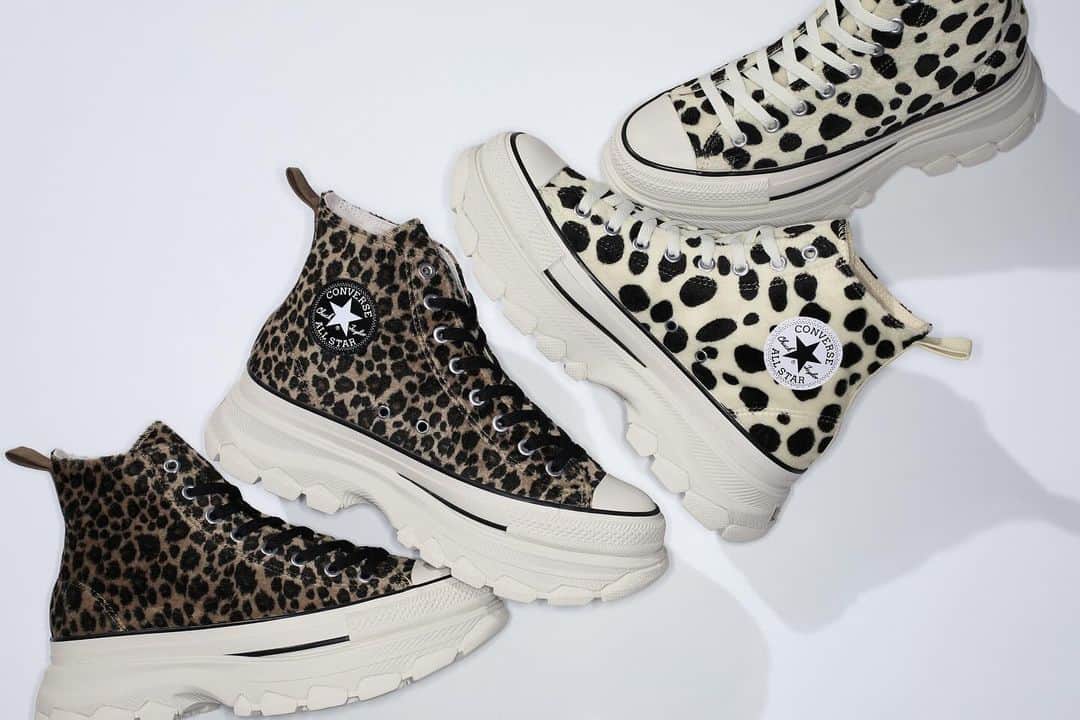 ミタスニーカーズのインスタグラム：「CONVERSE ALL STAR (R) TREKWAVE ANIMALFUR HI  CONVERSE ALL STAR (R) TREKWAVE ANIMALFUR HI」